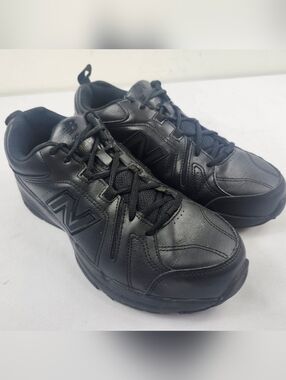 New Balance 608 Men's 9.5 4E Black Leather Athletic Sneakers